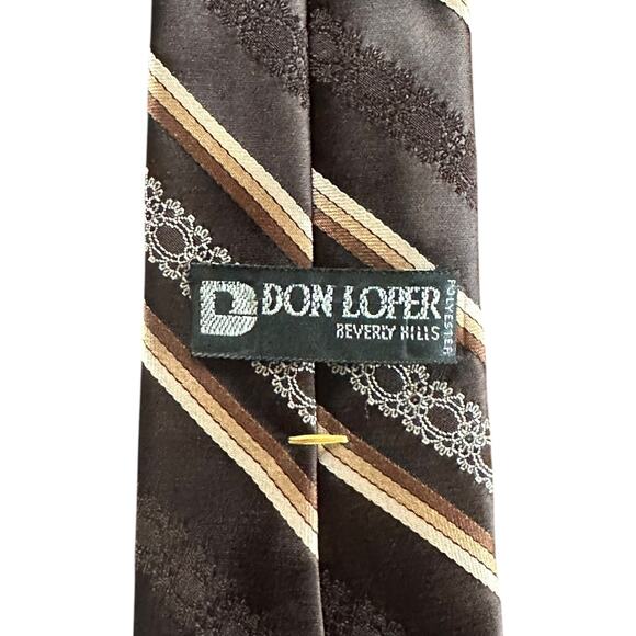 Vintage Neck Ties Don Loper & Johnny Carson 4 Tie Lot Silk Retro Vibrant Necktie - Picture 3 of 5